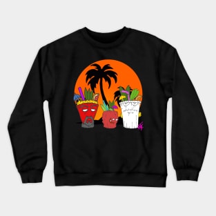 Aqua teen hunger force tiki Crewneck Sweatshirt